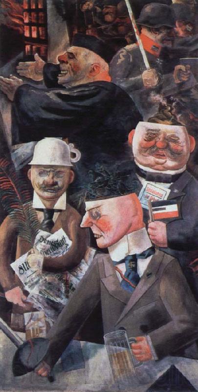 george grosz the pillars of society Norge oil painting art